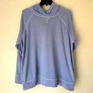 Eddie Bauer Woman’s pullover Blue Hoodie Sweat Shirt Size Large